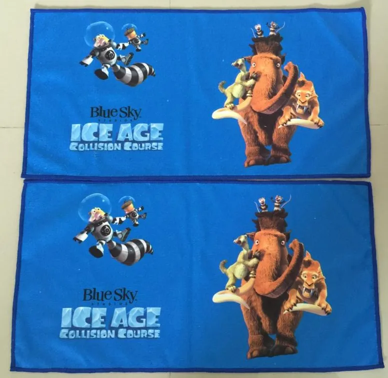 Custom Logo Printed 100% Microfiber Polyester Rally Towel