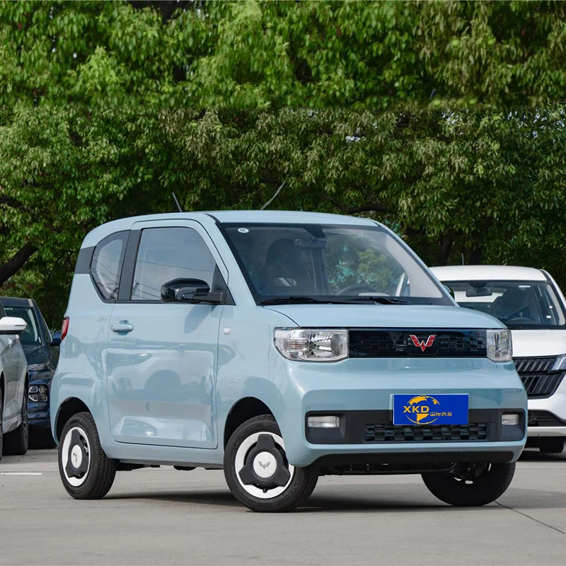 Wuling Hongguang MINI EV 2022 новейшая литиевая батарея 100 км/ч смарт-автомобили по низкой цене четыре места evcar