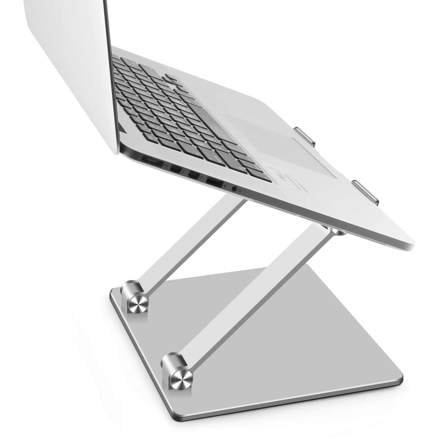 Lightweight Simple Cooling Design Laptop Holder Desktop Stand Made Of Aluminum Adjustable Height Tabletop Notebook Stand Bracket
