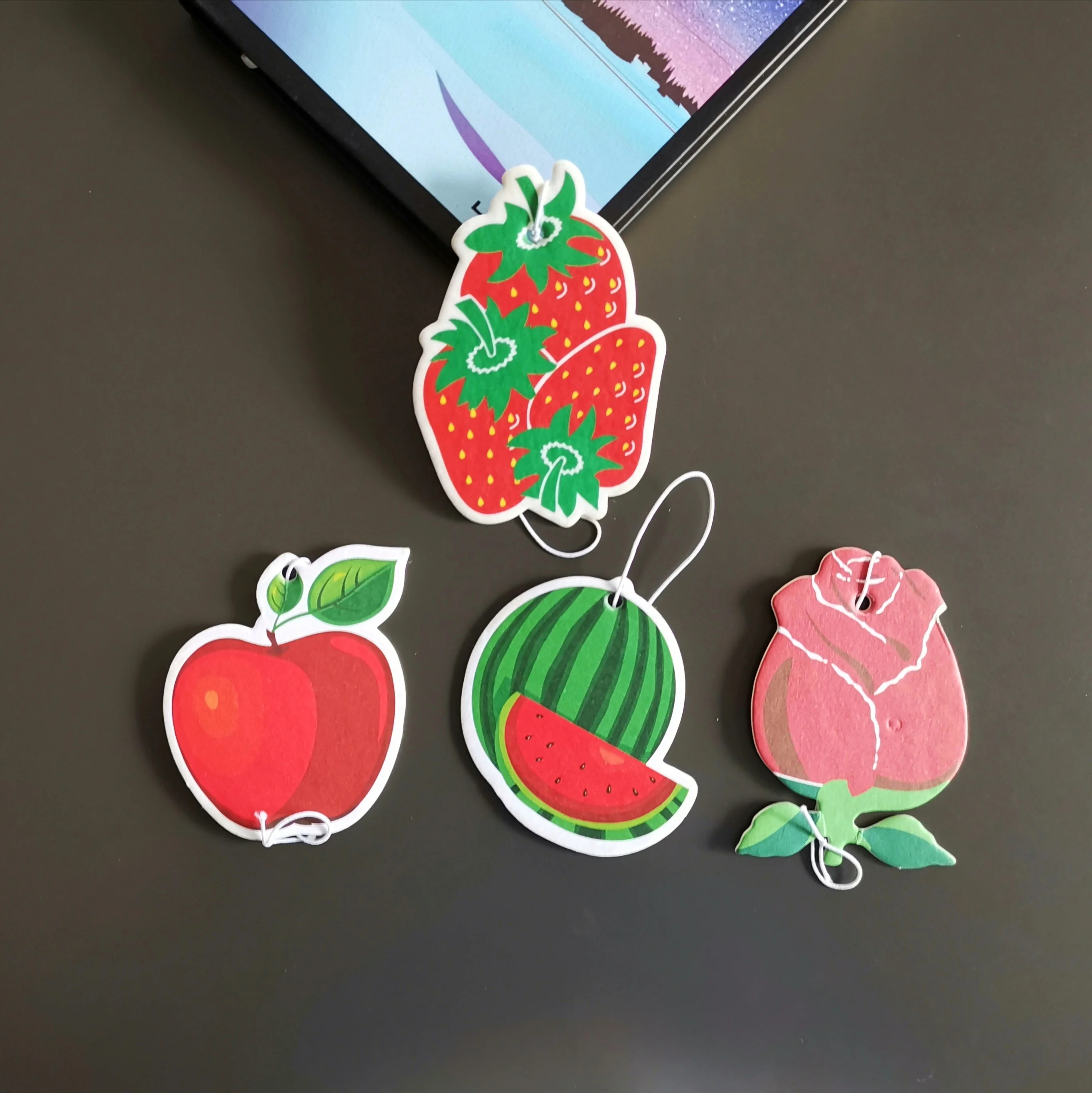 customize design designer air freshener wholesale air freshener aroma car perfume,luxury best quality  hanging paper car air