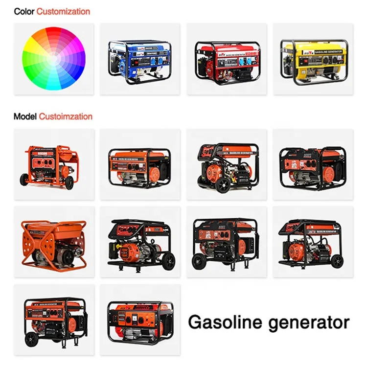 Bison 110v 220v 380v reliable quality gasoline electric generator lpg gas generator 2kw 3kw 5kw 6kw