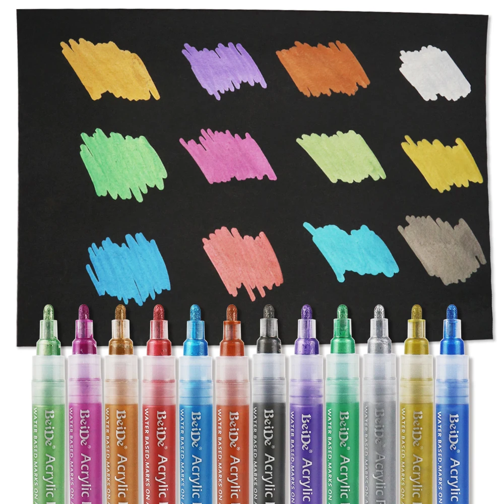 Premium professional ceramic water based  acrylic paint marker pens