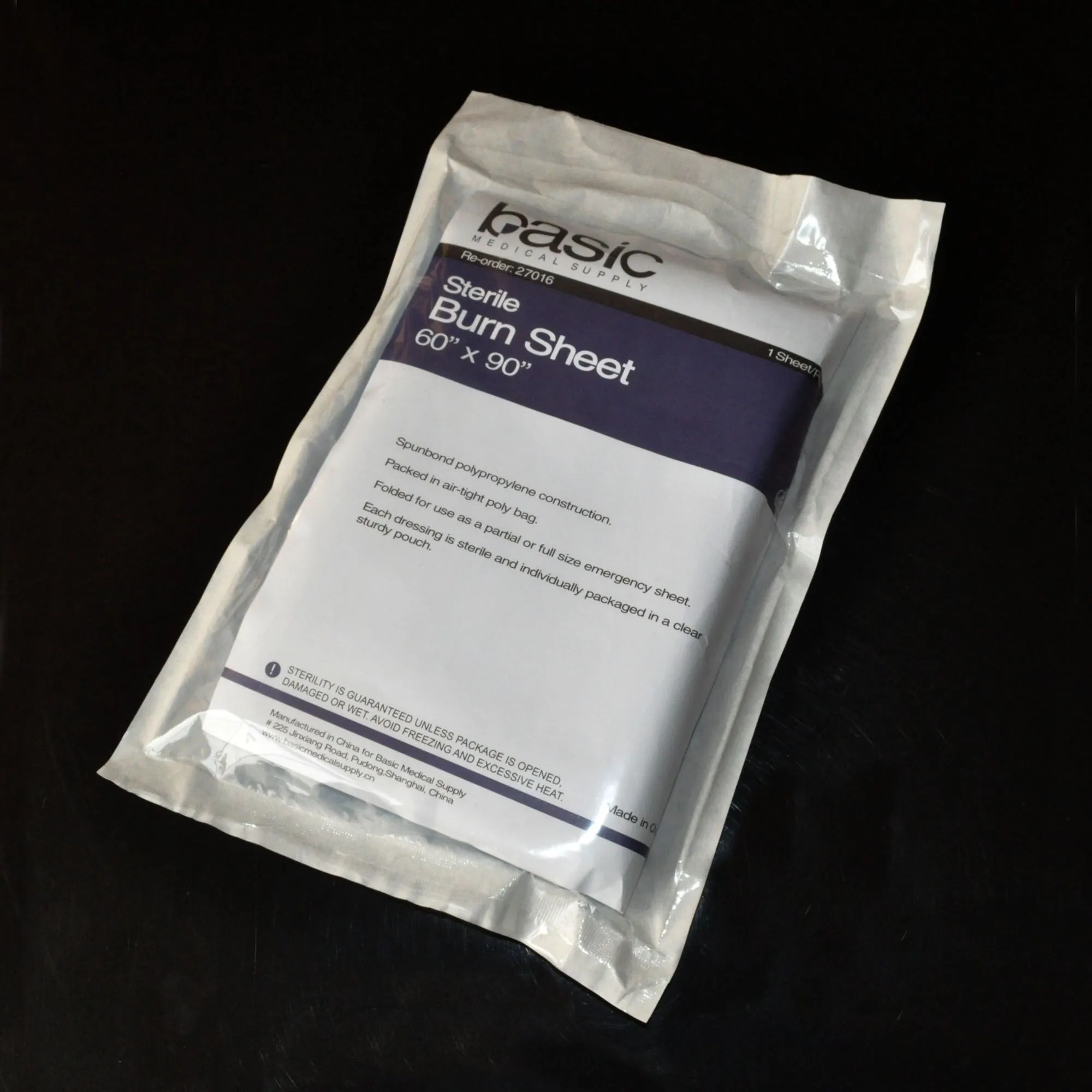 Disposable burn sheet made of SMS   60 * 90  inches