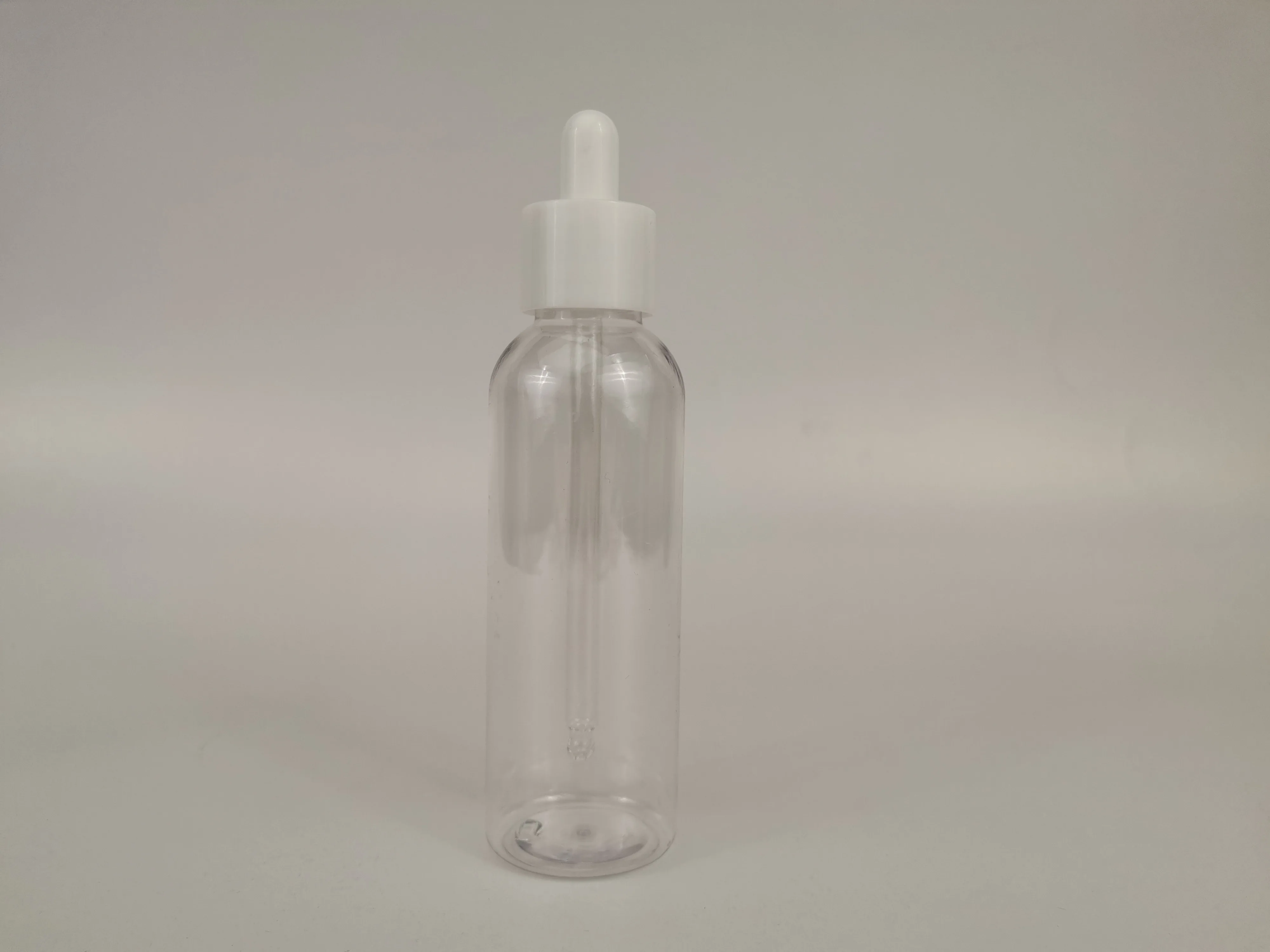 Factory  120 g 120 ml 4 oz transparent pink dropper bottle skin care cosmetic empty packaging pet plastic container for serum