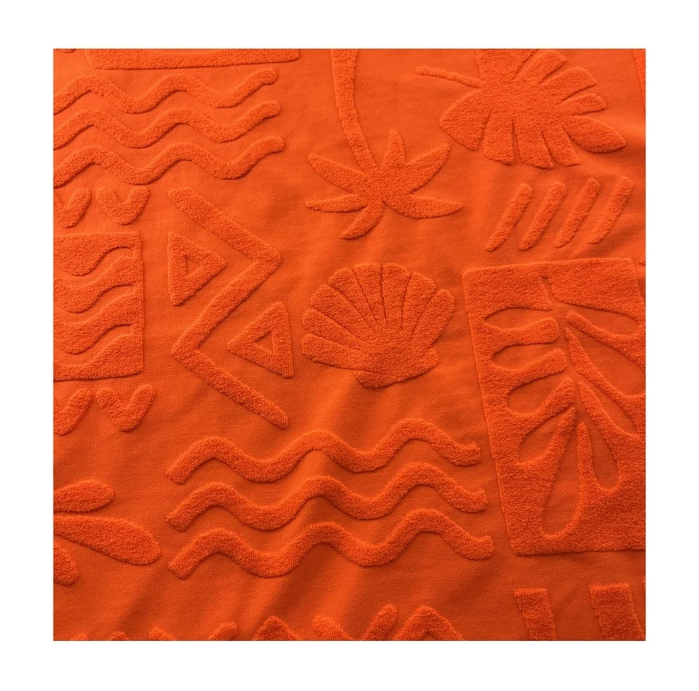  coconut knitted tropical new terry jacquard toweling fabric for swimwear bikini designer swimsuit fabric