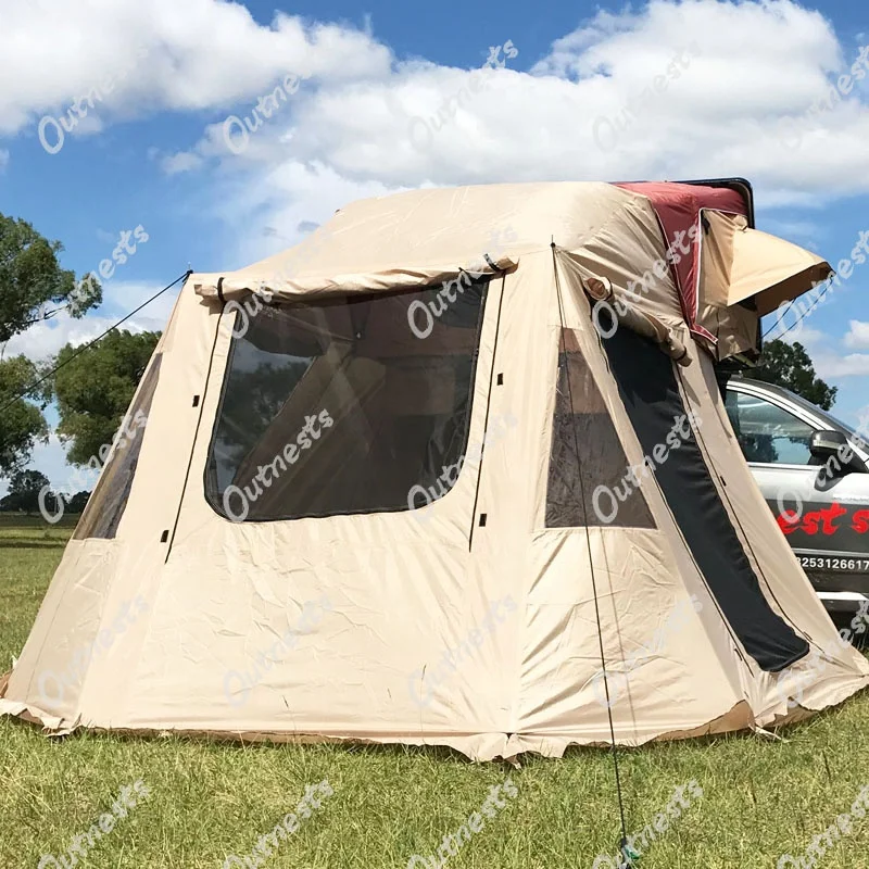 Легкая установка на 2-3 человек, воздушный поддерживаемый жесткий корпус, автомобильная крыша, палатка с полкой