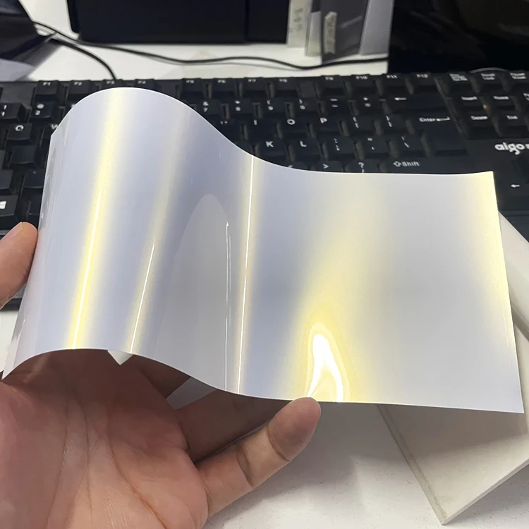 Custom White Turns Gold TPU Color Changing Film Color PPF Paint Protection Film Roll Car Wrapping Film Color Change Foil