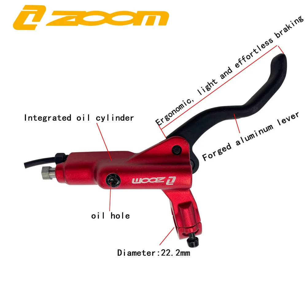 ZOOM 4 pistons electric bicycle brake lever e-bike sensor control brake caliper ebike power cut off brake set