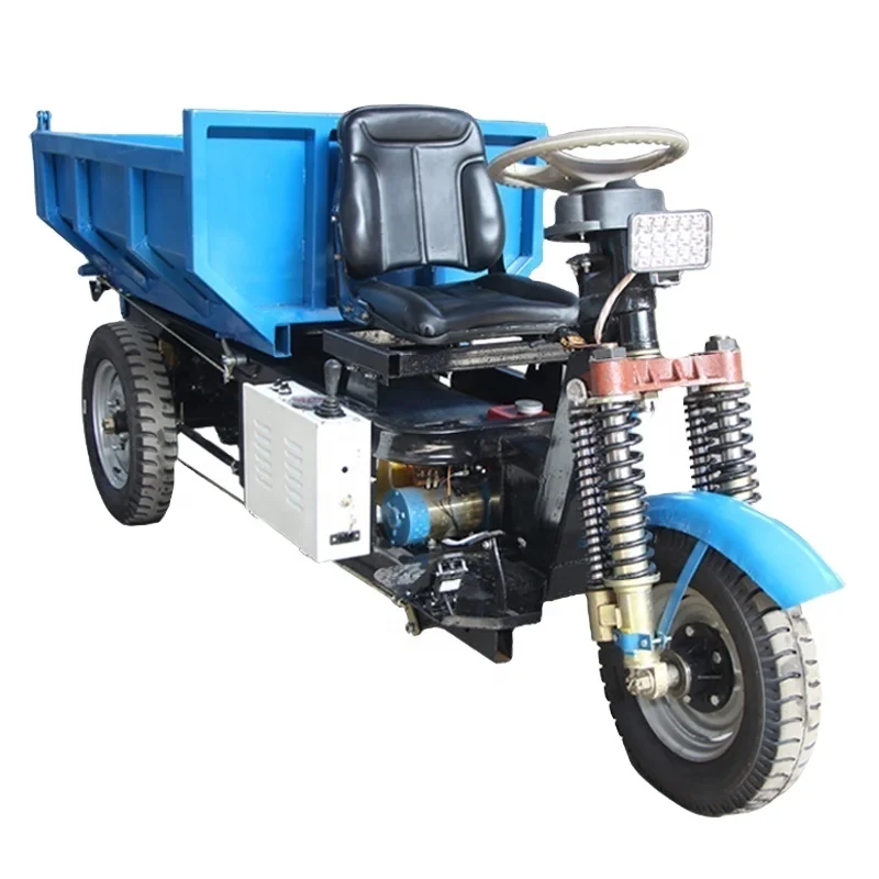 
Chinese 1 ton 2 ton 3 ton mini dump truck Small cargo dumper underground mine tricycle with 1 KW 2 KW 3 KW 7 KW motor 