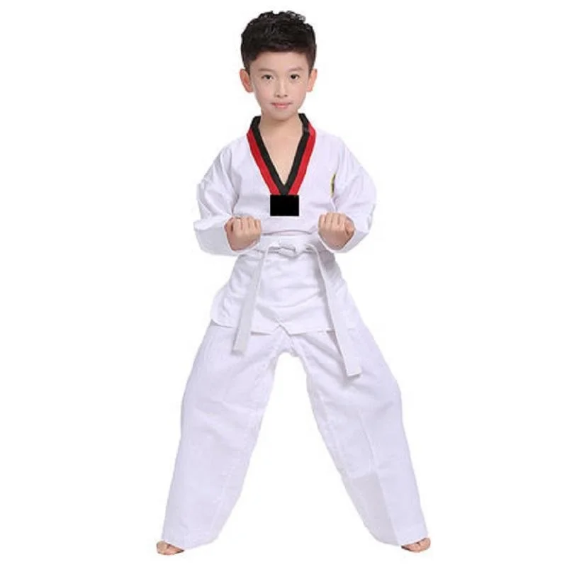 Factory price comfortable taekwondo uniform children fighter taekwondo uniform itf uniforme de taekwondo