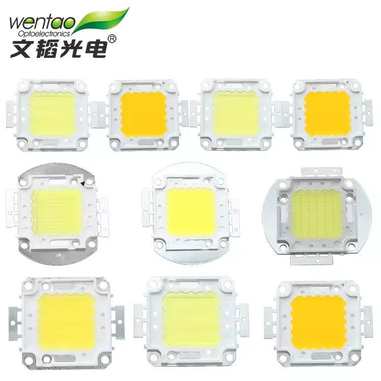 two colors cob 50w 100w led chip high power led beads for led repair for street lamp