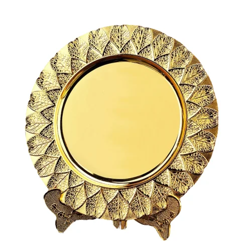 Заказной узор сувенир многоцветные металлические кольца декоративная архитектура 3D металлическая пластина с подставкой