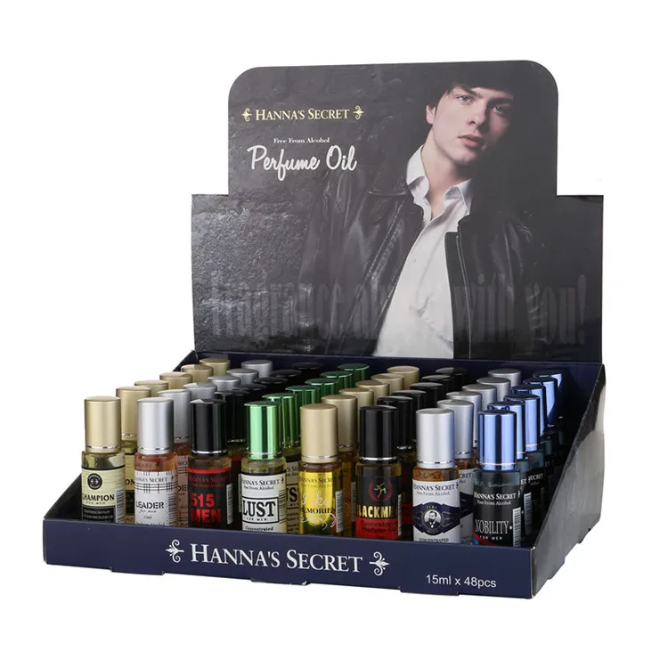 M534B hot sale 15ML 8 types woody fragrance travel size glass bottle Roll-on oil perfume for men