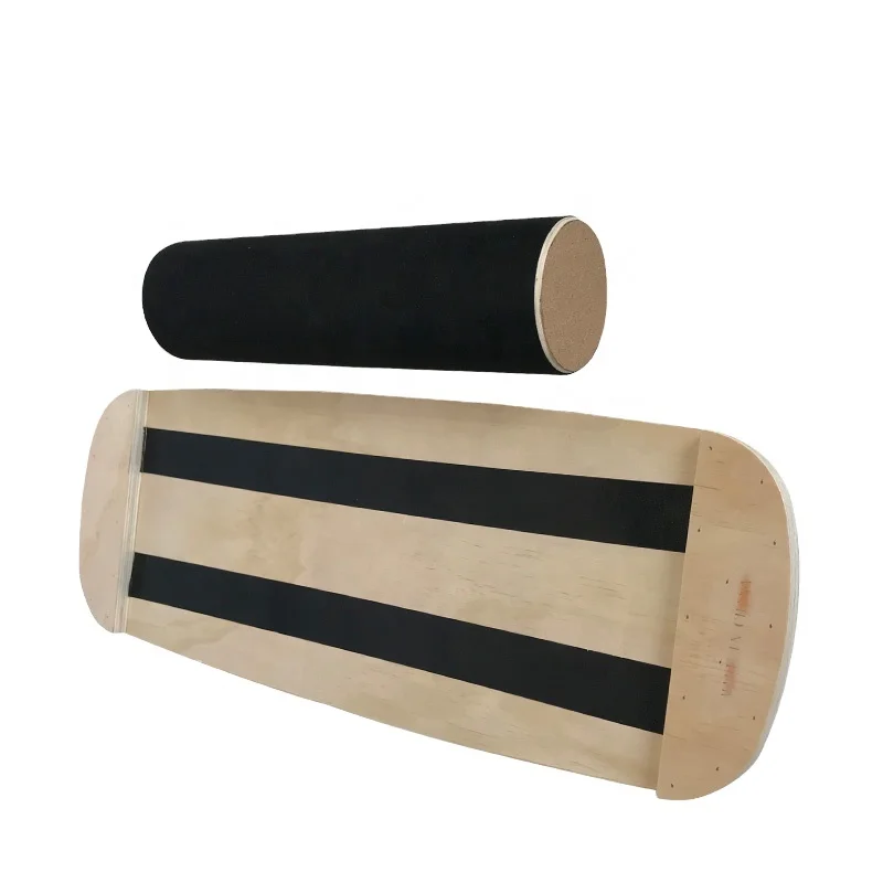 
FITUS Kids Toy Wooden New Design Balance Board With Cork Surface and Cork Roller 