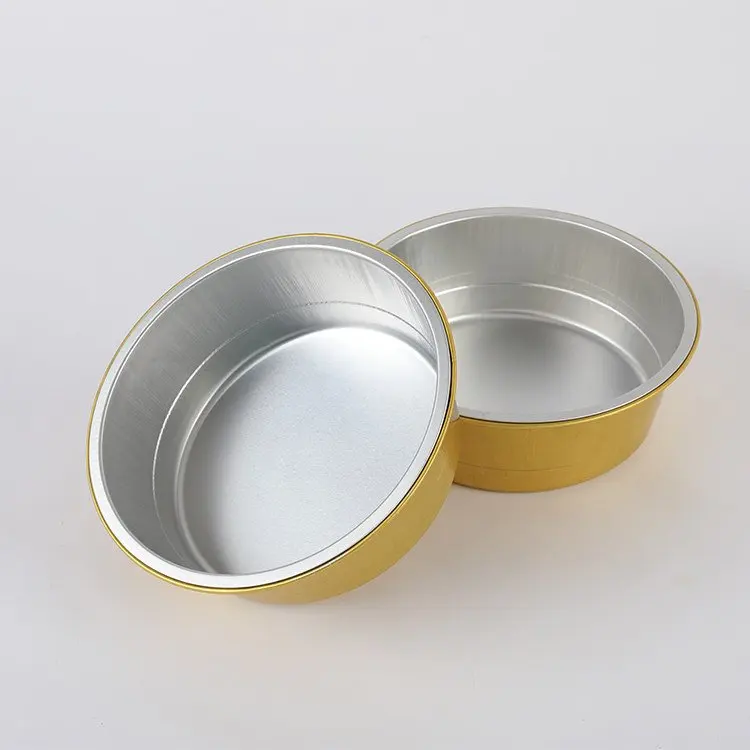 Take away disposable household food grade popular rectangle cupcake 5oz aluminum foil baking cups