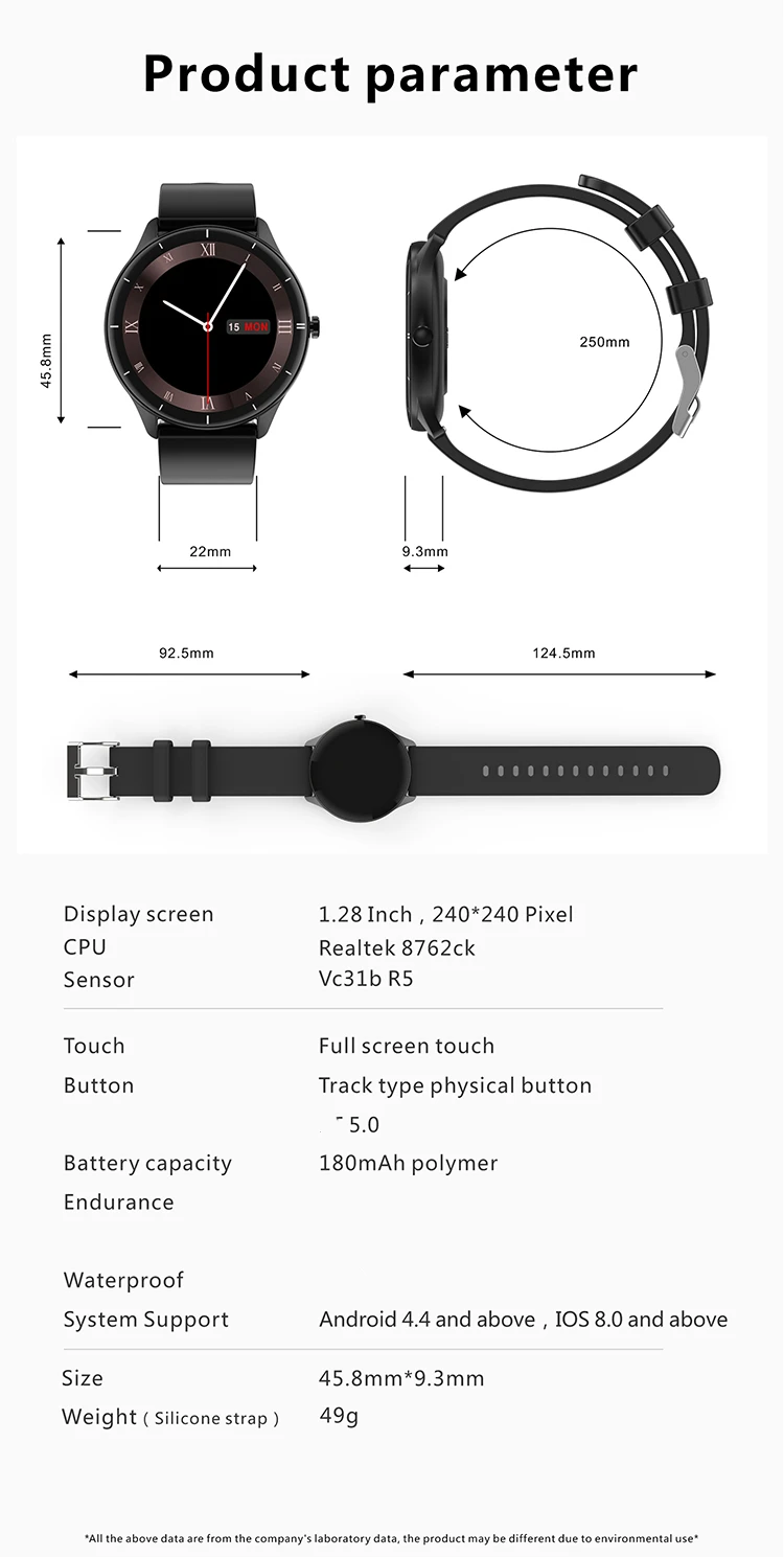New Product Smart watch Q21 Full Touch Wristband Heart Rate body temperature custom wallpaper fitness Bracelet q21 Smartwatch