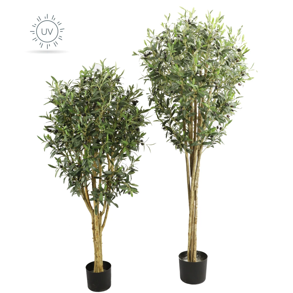 Artificial Olive Tree Uv Rated Faux Plants Boxwood Topiary Fake Pine Trees Plantas Artificiales Potted Outdoor Indoor Decor