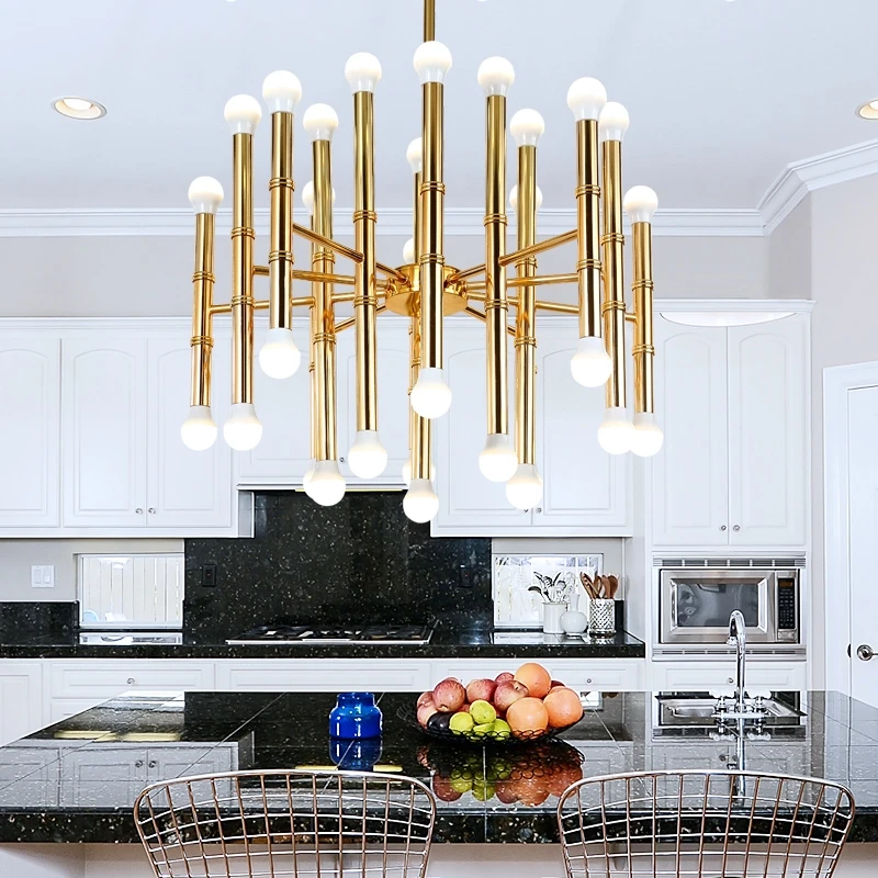 Led Chandelier Crystal Pendant Glass Balls Ceiling Light Nordic Lamp Lighting Home Drpot Tube Depot Parts Strip