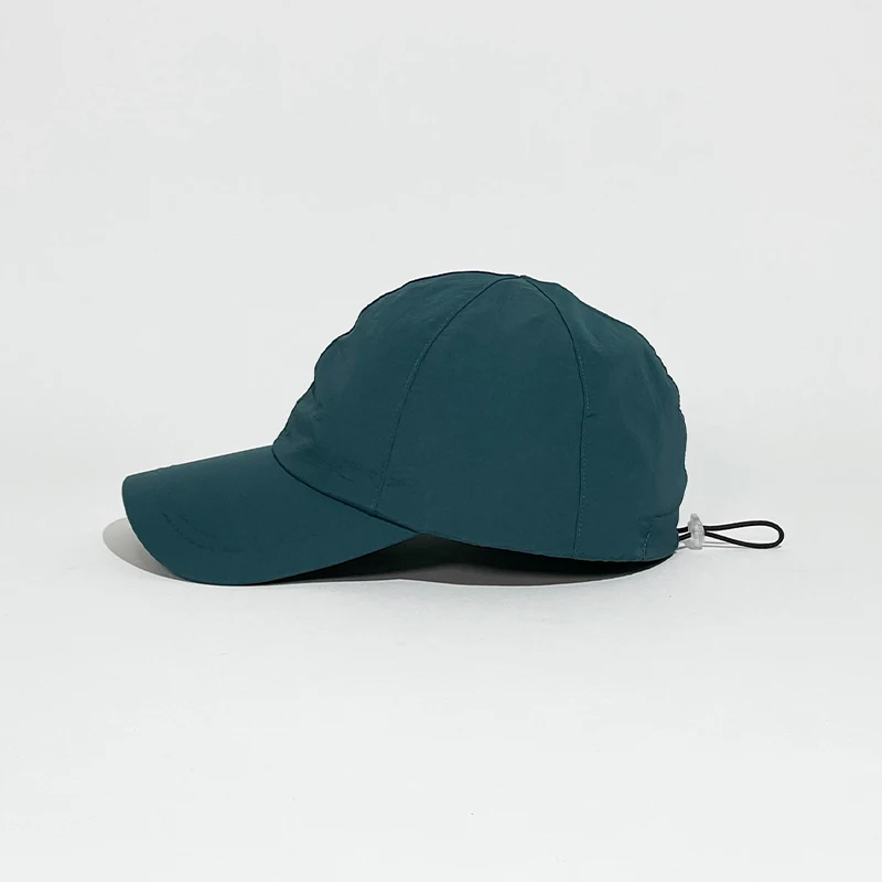 Outdoor sports quick drying Baseball cap breathable ultra lightweight nylon soft top sport baseball cap with drawstring