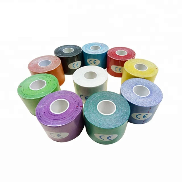 5cm*5m Muscle Therapeutic waterproof Printed military Kinesiology tape manufacturer