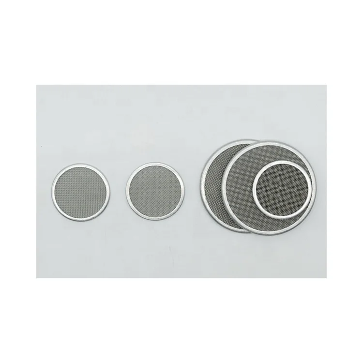 Customized 50 77 100 150 200 300 micron pure titanium tungsten molybdenum nickel black wire mesh filter disc
