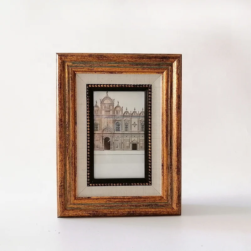 Oil painting antique  picture frame with PS frame moulding