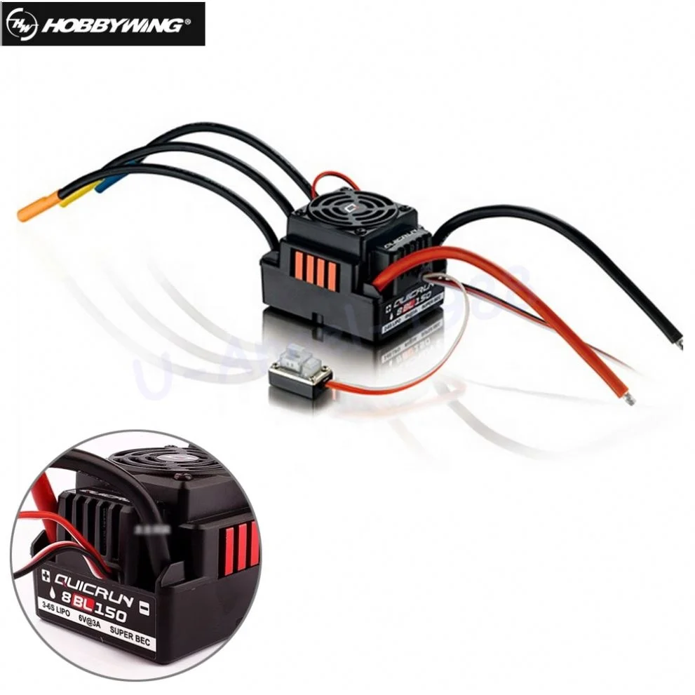 Hobbywing Quicrun 8BL150 Brushless Waterproof Sensorless 150A ESC Rock Crawler for 1/8 Rc Car