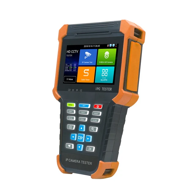 4 inch handheld Touch screen 8MP IP Network WIFI Analog TVI CVI AHD CCTV Tester