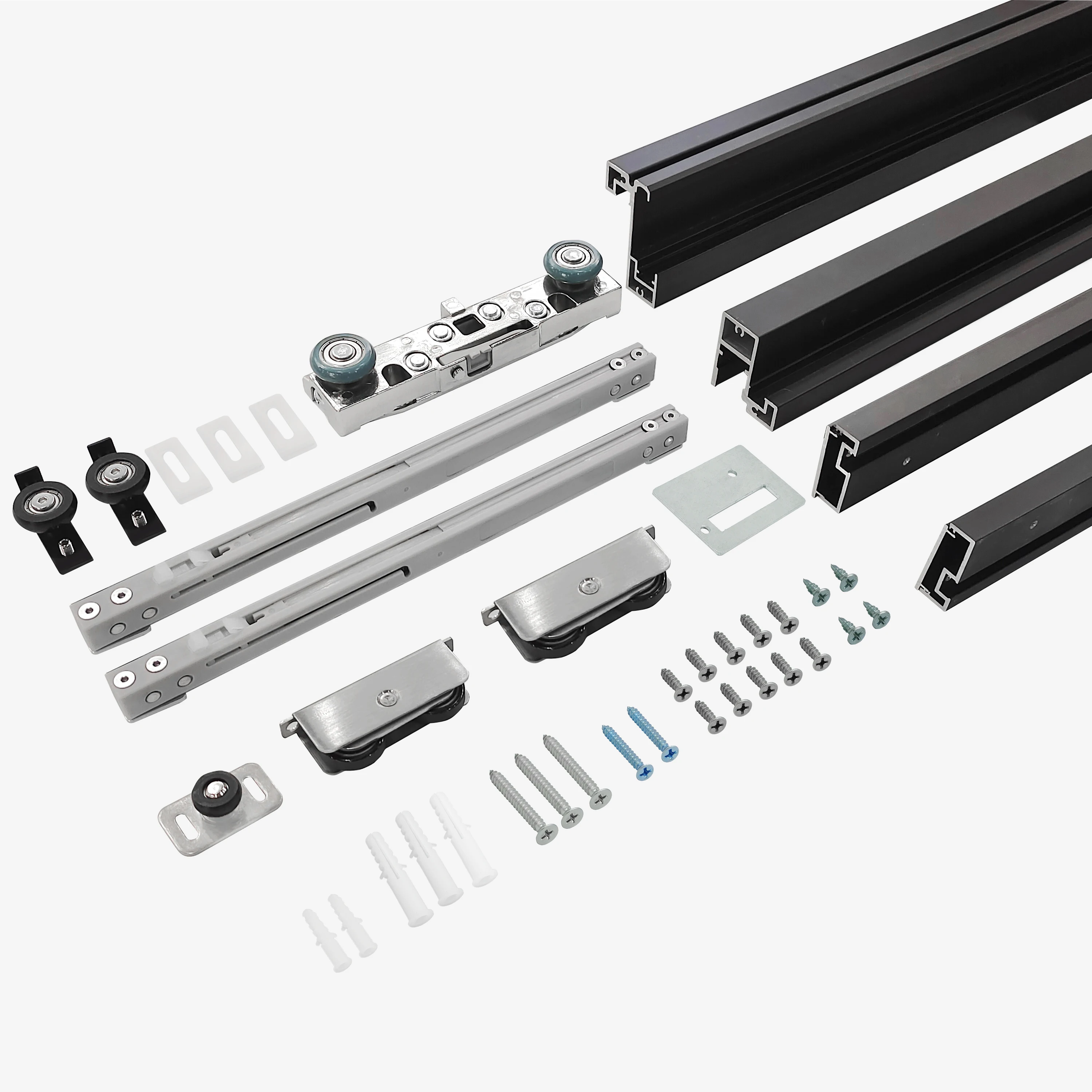 Ghost Sliding Door System Aluminum Frame Sliding Door Hardware