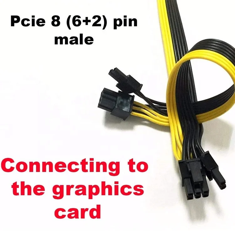  PCIe 8-контактный разъем для двойной PCI Express графическая видеокарта GPU сплиттер адаптер питания кабель шахтера
