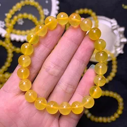 JINGCAI Jewelry Natural beeswax gold twisted Honey Amber bracelet Raw ore beeswax bracelet Crystal factory wholesale
