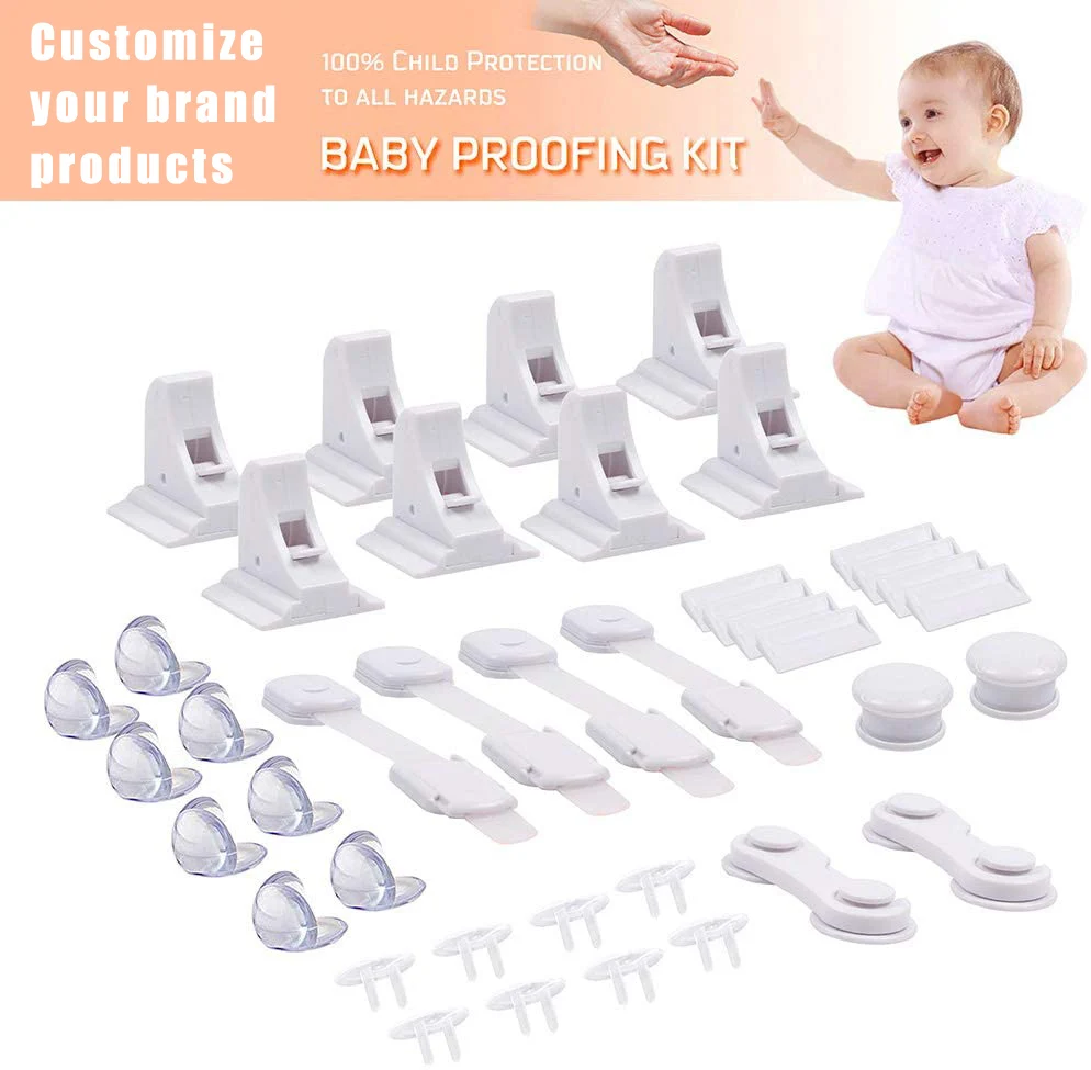 
Baby Safety lock Kit Baby Proofing with Cabinet Locks All-in-one Super Value Child Safety Kit products 
