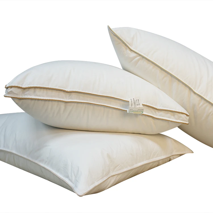 Wholesale washed white goose /duck feather down pillow insert cushion inner for hotel and home used pillow core