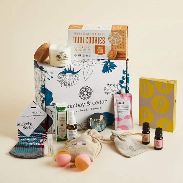 Custom Corrugated Cardboard Mailer Subscription Box Packaging Clamshell Wig Beauty Skincare Set Cosmetic Makeup Gift Box