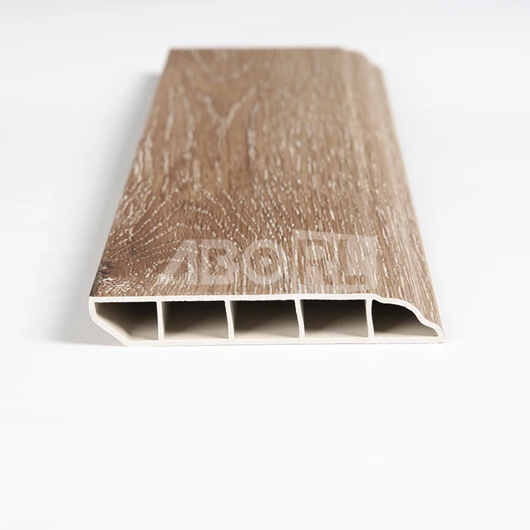 Waterproof SPC laminate flooring accessories plastic Flush Stair Nose trim