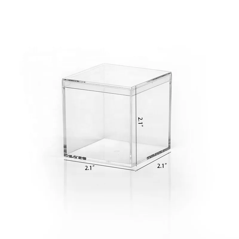 
2*2*2'Clear Plastic Gift Packaging Customize In Various Acrylic Candy Box 