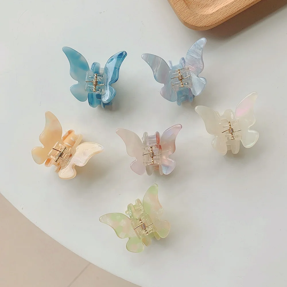 Super Fairy Romantic Butterfly Clip French Acetic Acid Small Hair Claw