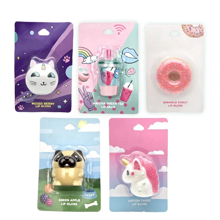 2021 Pop Kid Makeup Toy Cute Pink Cosmetics Cola Sweet Buns Ball Lip Gloss for Girl Liquid Lip Balm Female Moisturizing 6000 Pcs