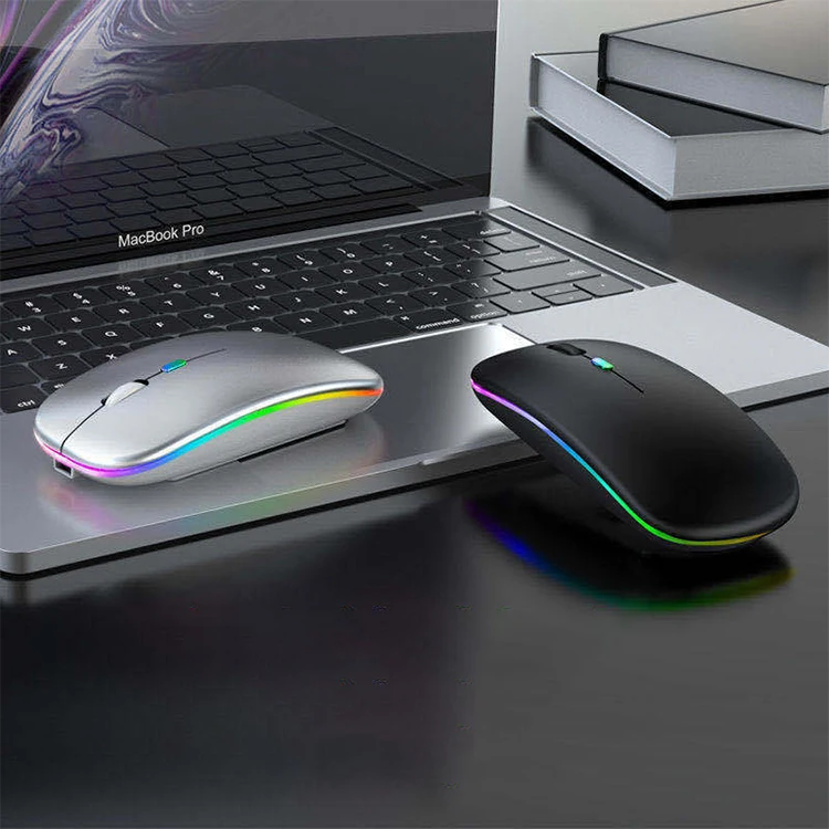 Wholesale Wireless Mouse Ultra-Thin Recharger 2.4GHz Silent Computer Mouse for Office
