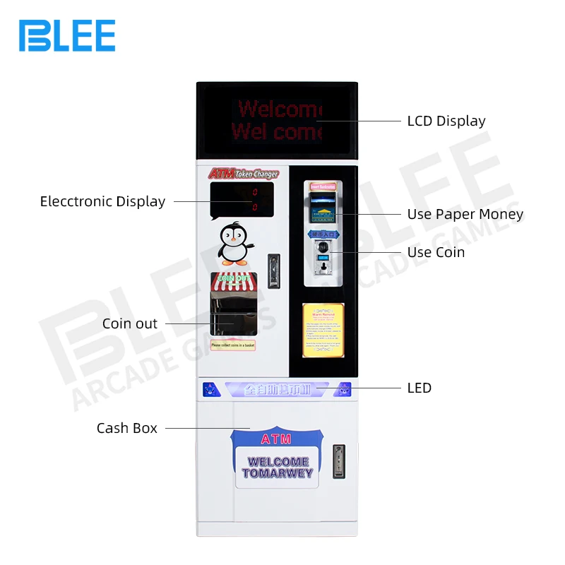 Factory Direct Sale Mini Coin Pusher Game Machine Money Coin Changer Machine