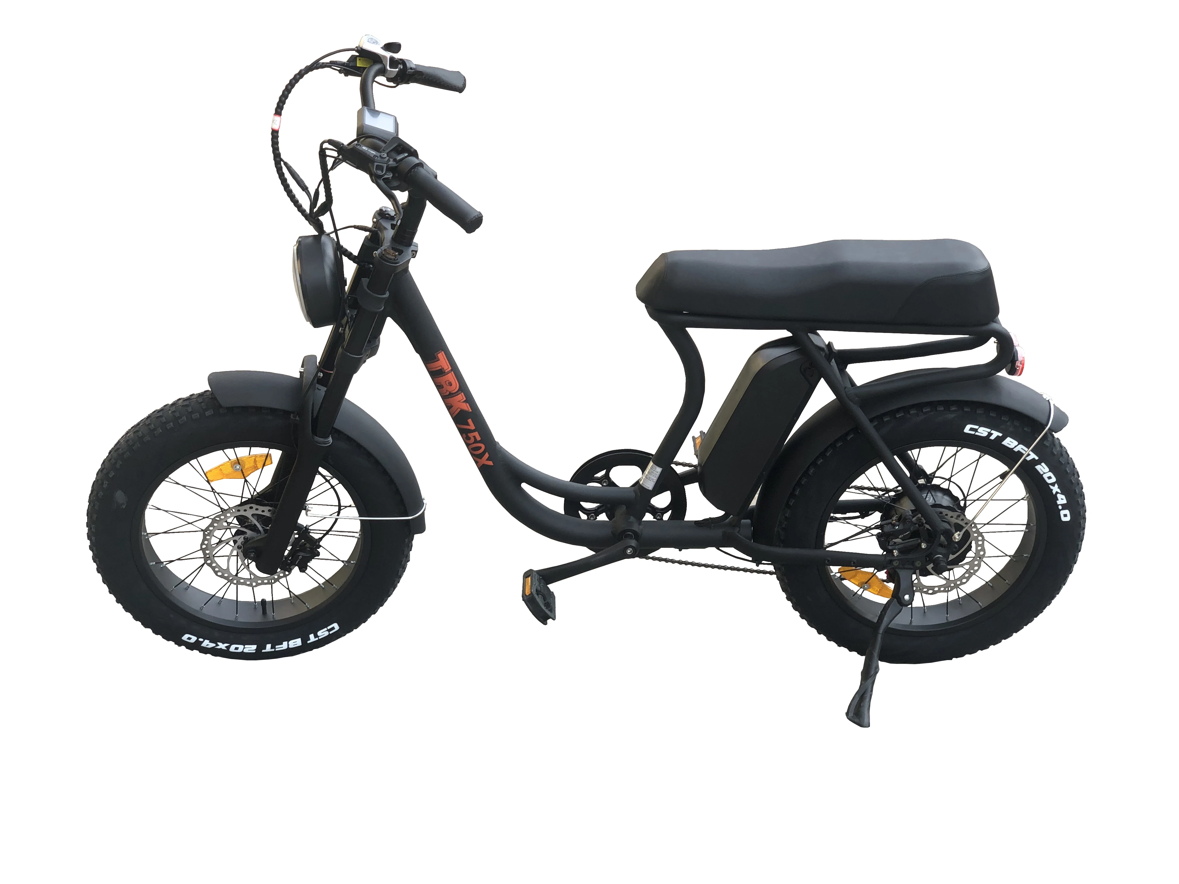Long Seat 48V 13Ah eBike 2 seat electric bike 750W Brushless Motor Electric Bicycle With 7 speed gears and Disc Brake