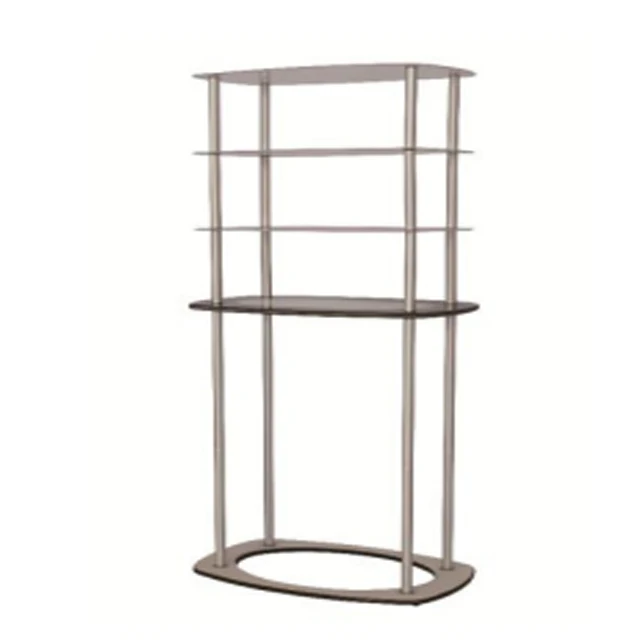 hot sale foldable portable promotion table counter stand oval trade show exhibition pop up hard case aluminum fold