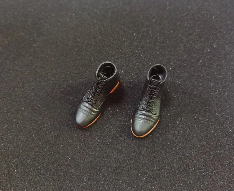 Personalized Realistic 1/6 Scale Figure Leather Shoes for 12 inch Male Action Figure
