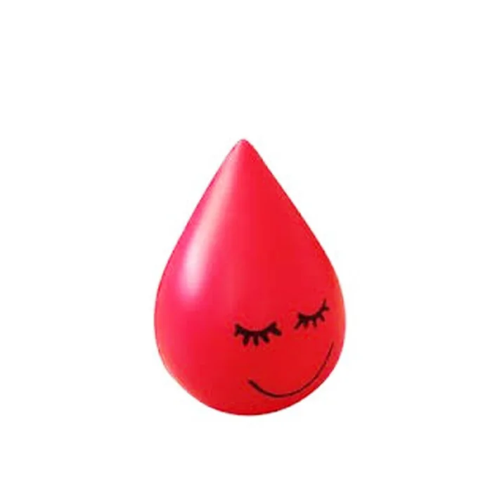 customized logo promotion Release Pressure anti PU ball drop shape fidget Stress Ball