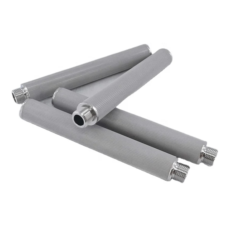 High porosity Cleanable 20-Inch 0.2 Micron Sintered Titanium Water Filter Candle Porous Titanium Industrial Filtration