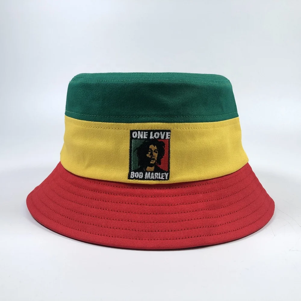 OEM premium high quality unisex green red yellow colorful cotton colorful fisherman cap with embroidery logo custom bucket hats