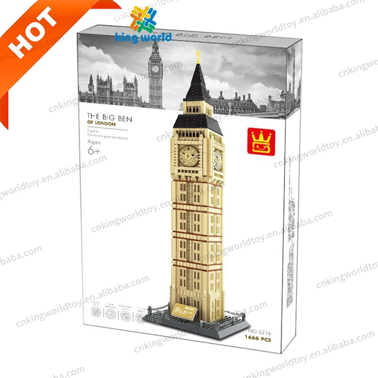 Wange 5216 Великобритания Лондон Биг-Бен игрушки 3D модель маленькие кирпичи собранный подарок для детей 1666 шт. очень сложные наборы строительных блоков