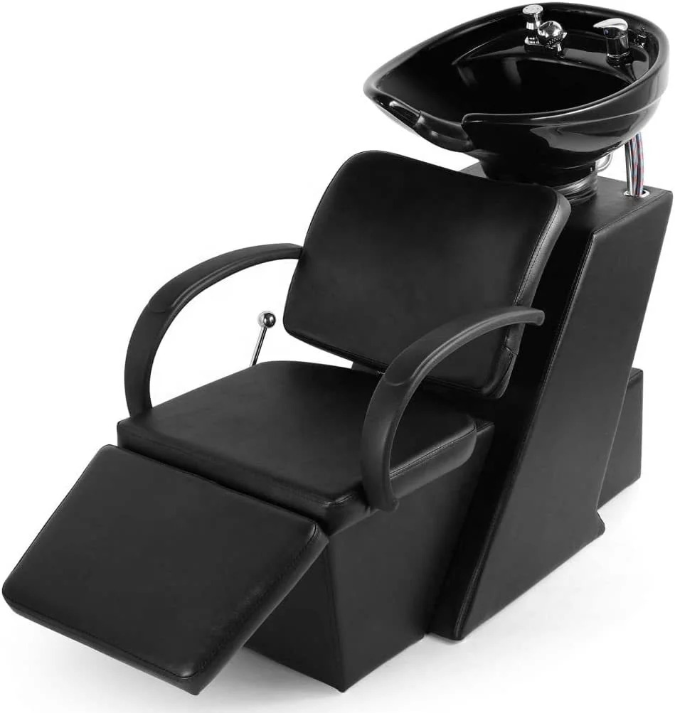 2024 Youtai Professional factory direct sales barber salon half lying shampoo bed with massage