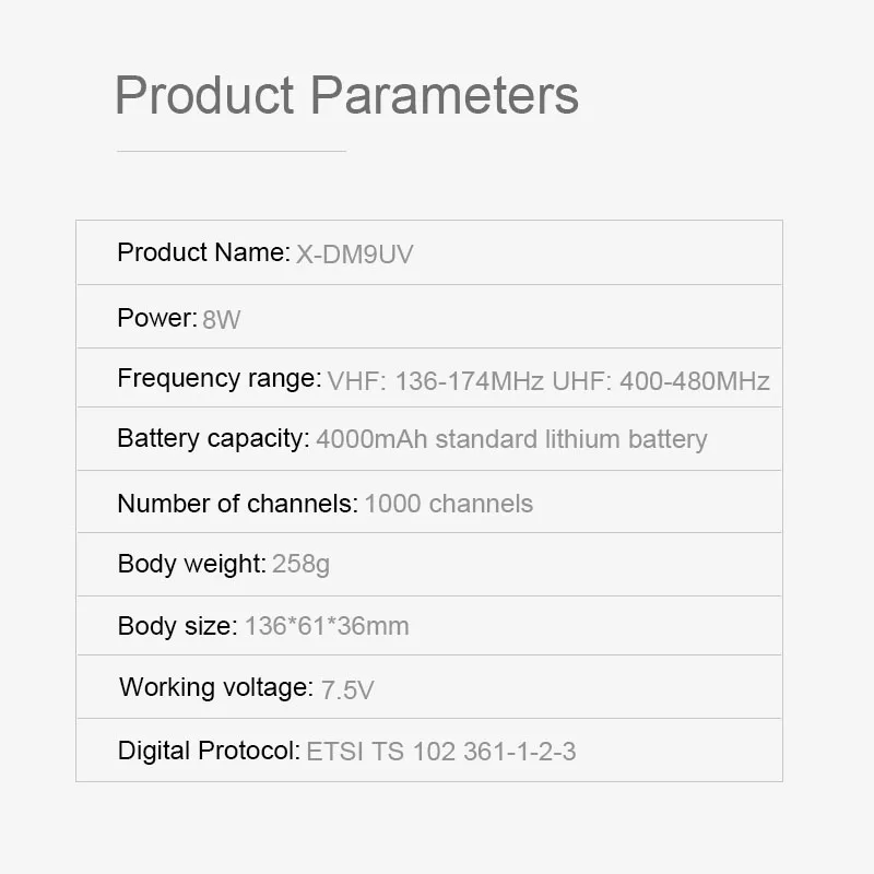 KSUNTFSI Portable Digital 2 Way Radios GPS Waterproof UHF VHF Ham Radio Handheld Long Range Wireless Intercom DMR Walkie Talkie