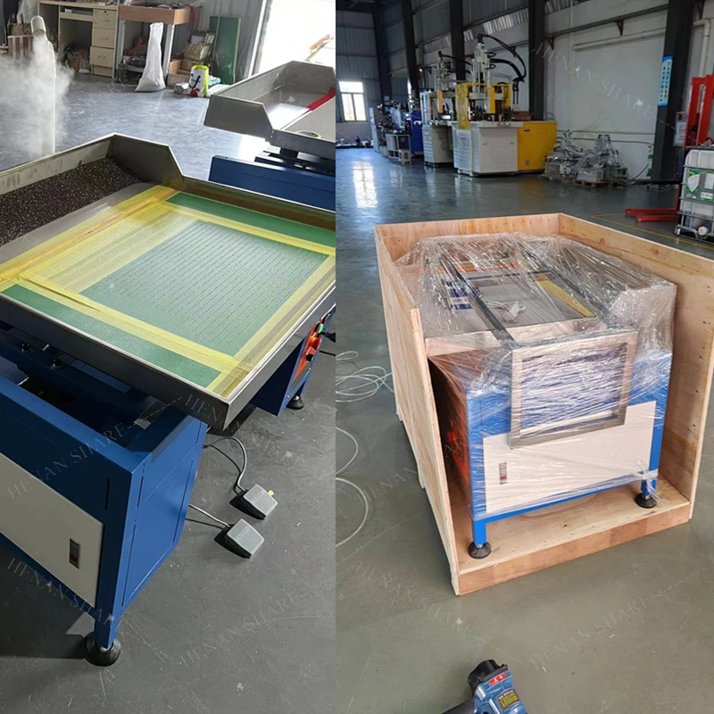 automatic rhinestone shaking brushing machine transfer hotfix rhinestones machine